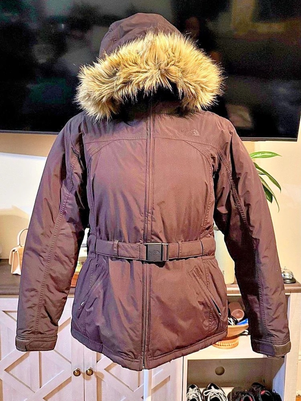 The North Face Women's Puffer Jacket Brown Size Large
